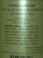 Back Label